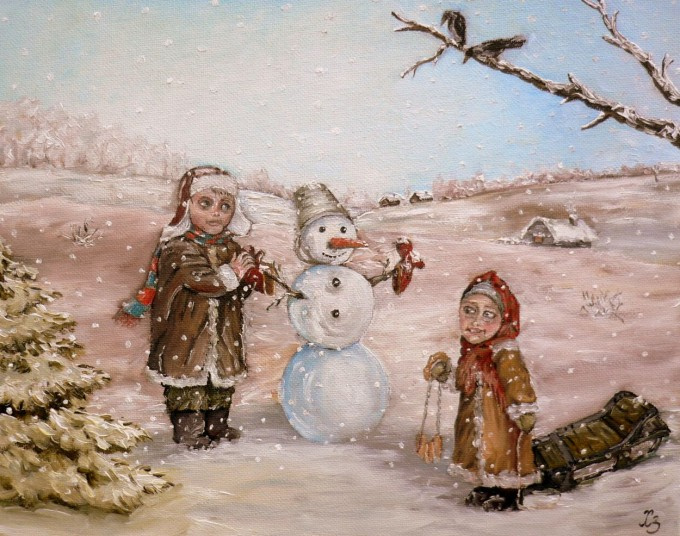 Sergei Nikolayevich Khodorenko-Zatonsky. Christmas card