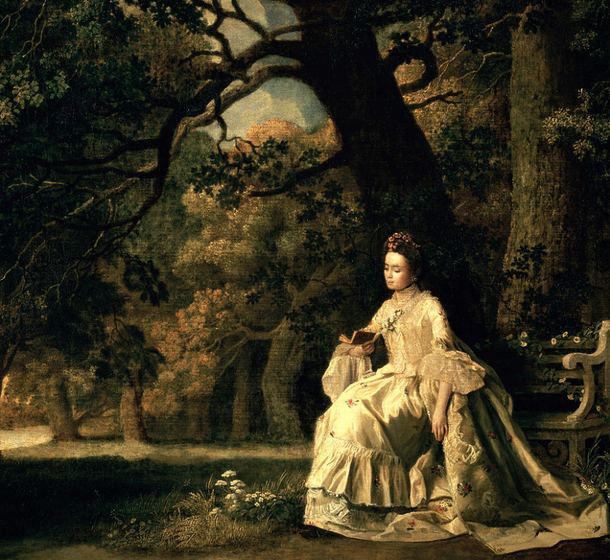 George Stubbs. Lady reading in the Park