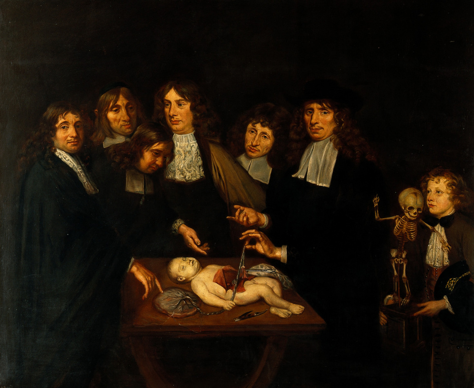 Jan Van Neck. Lección de anatomía de Frederick Ruysch