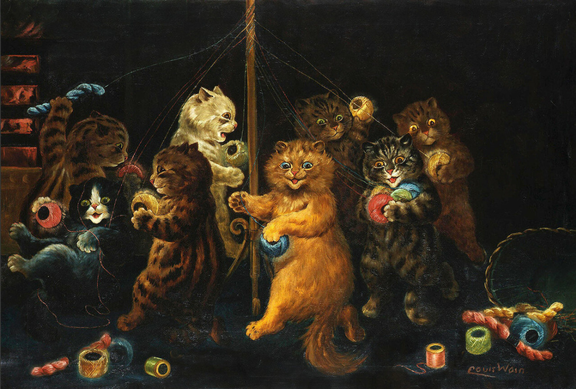 Louis Wain. Maypole