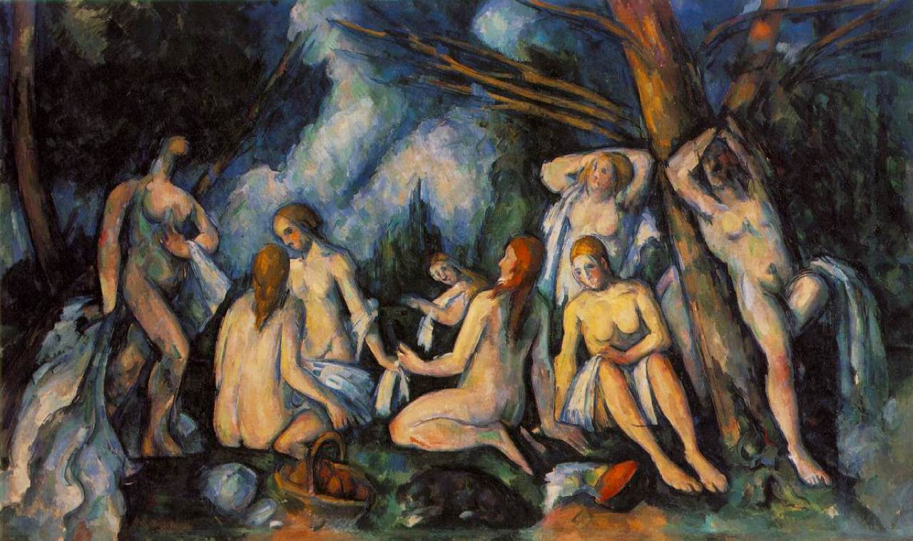 Paul Cezanne. Large bathers