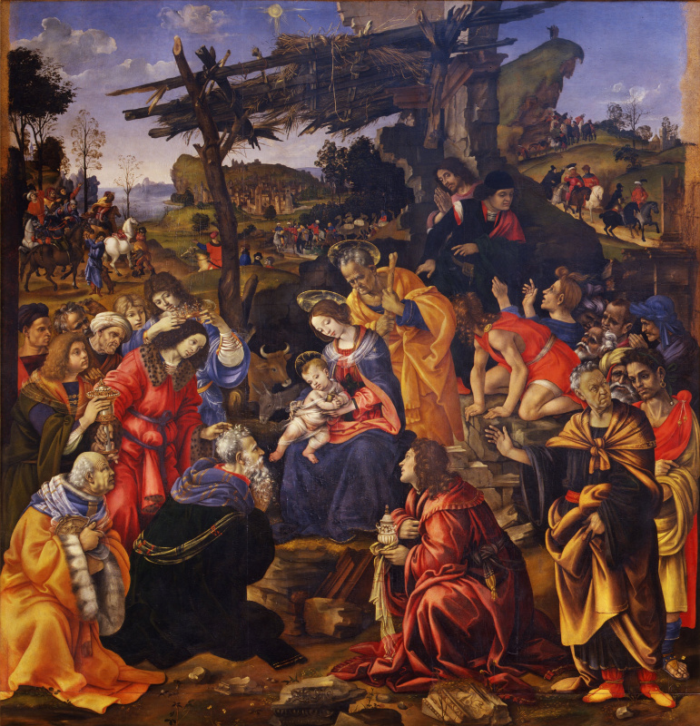 Filippino Lippi. The adoration of the Magi