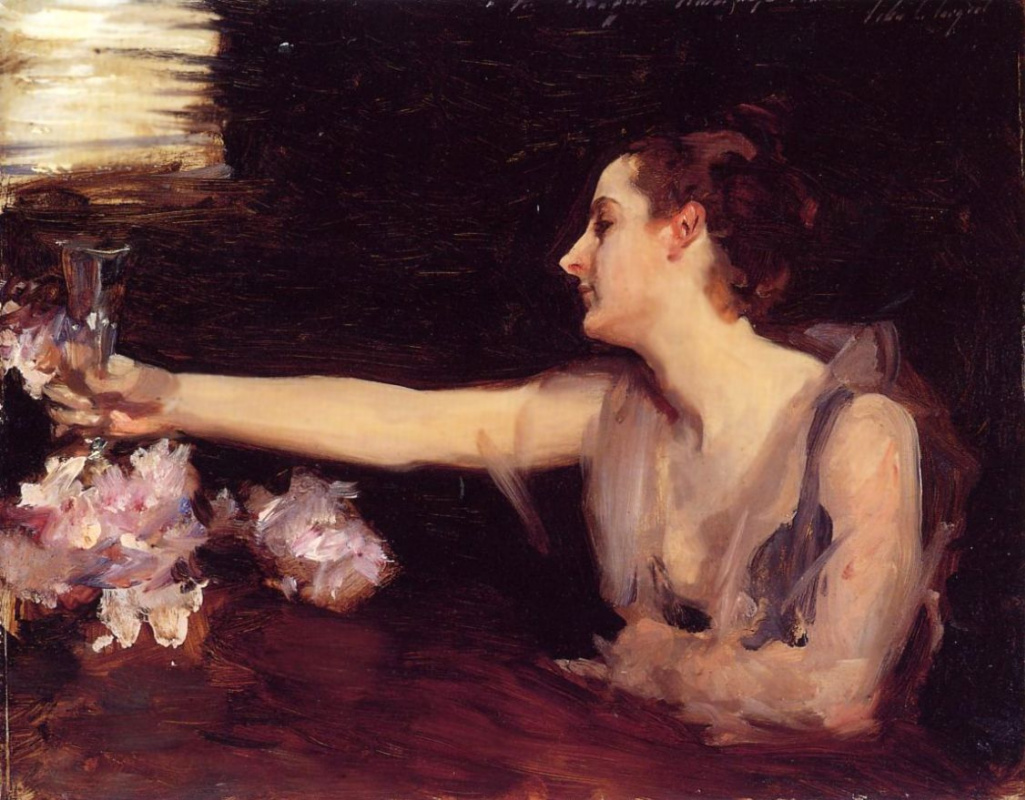 John Singer Sargent. Madame Gotra, raising a toast