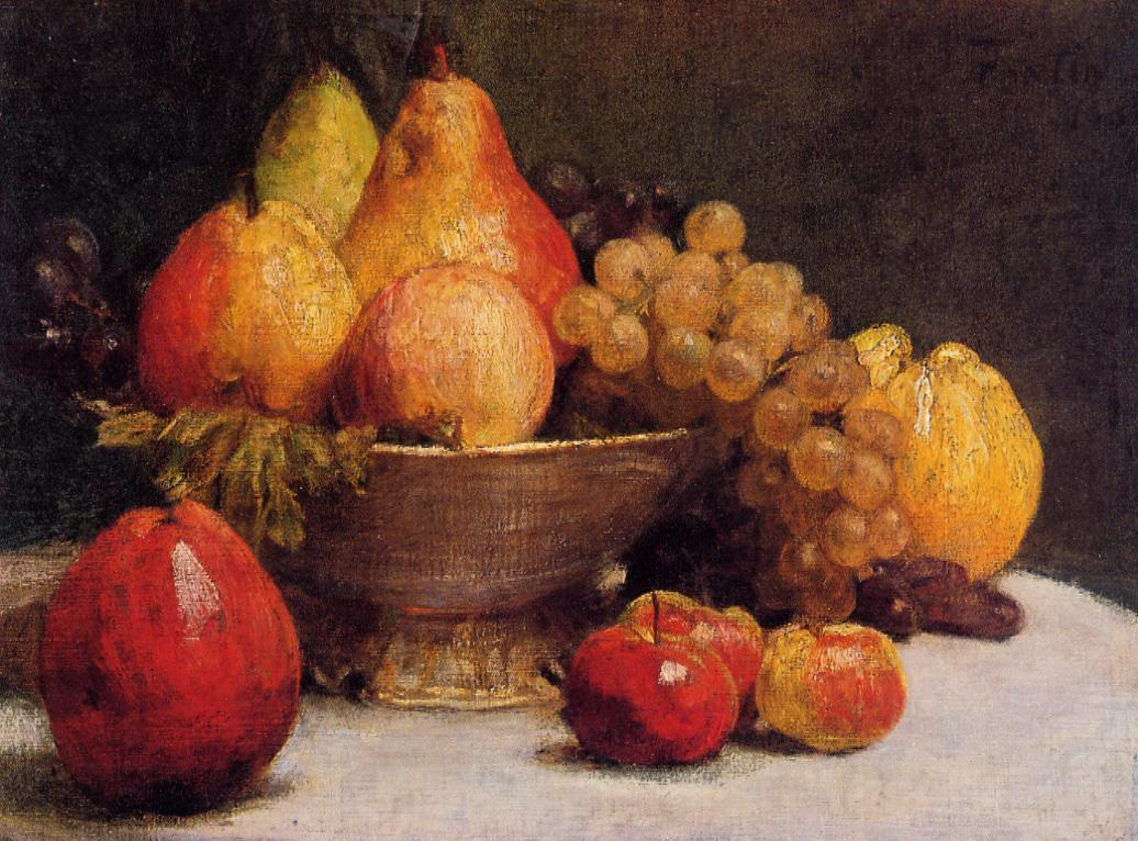Henri Fantin-Latour. A bowl of fruit