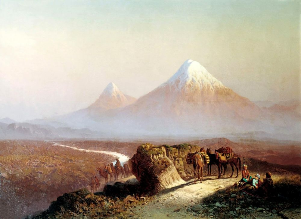 Ilya Nikolayevich Zankovsky. In the mountains. The Ararat