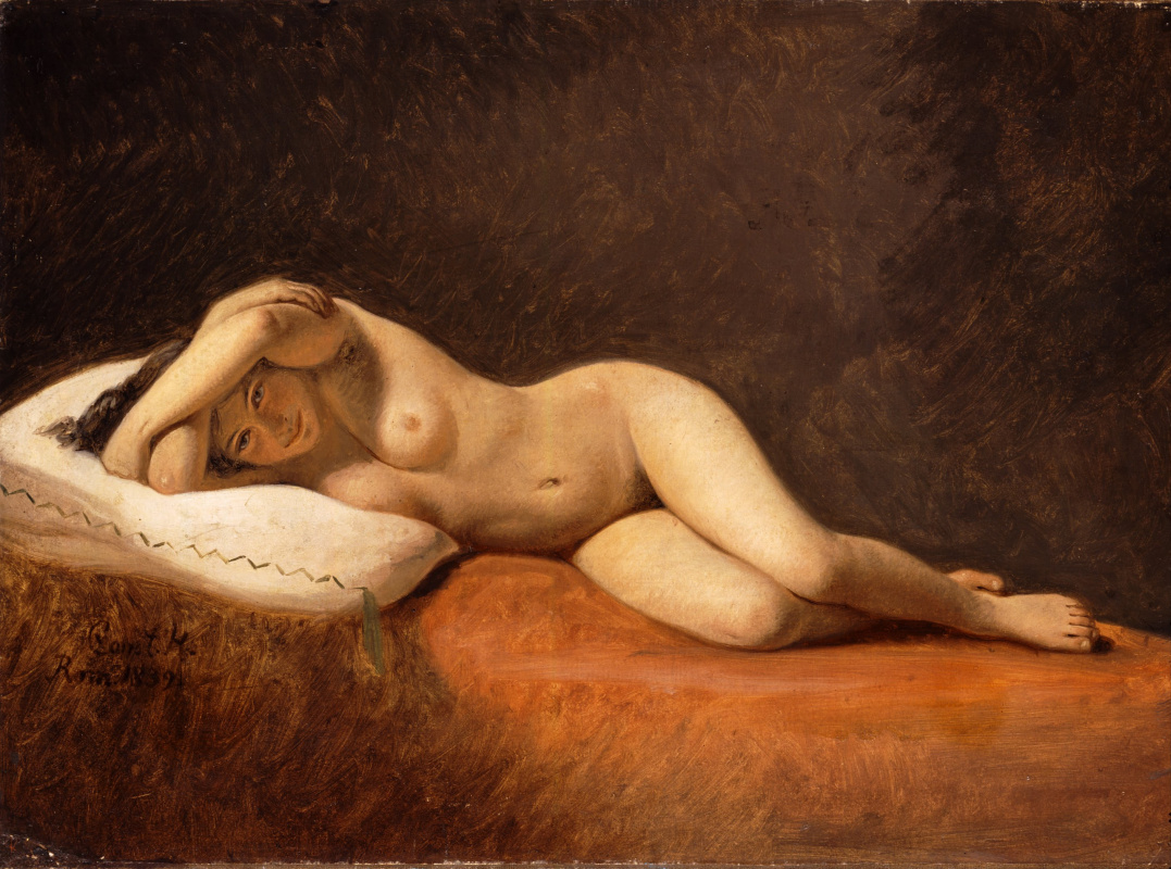 Constantine Hansen. Resting nude model