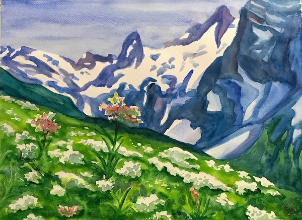 Larissa Lukaneva. Flowers in the mountains