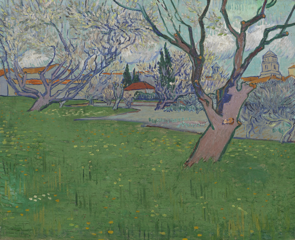 Vincent van Gogh. View of Arles with trees in blossom