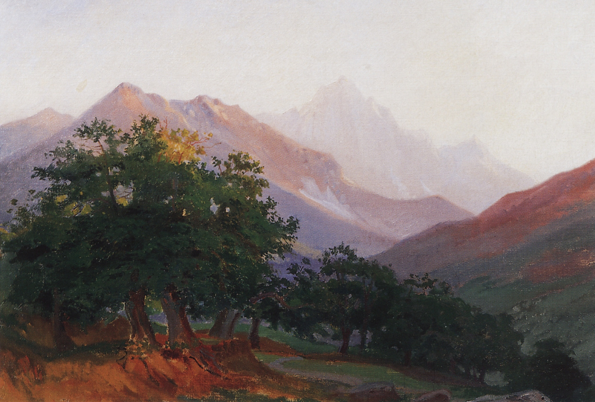 Nikolai Nikolaevich Ge. Oaks in the mountains of Carrara