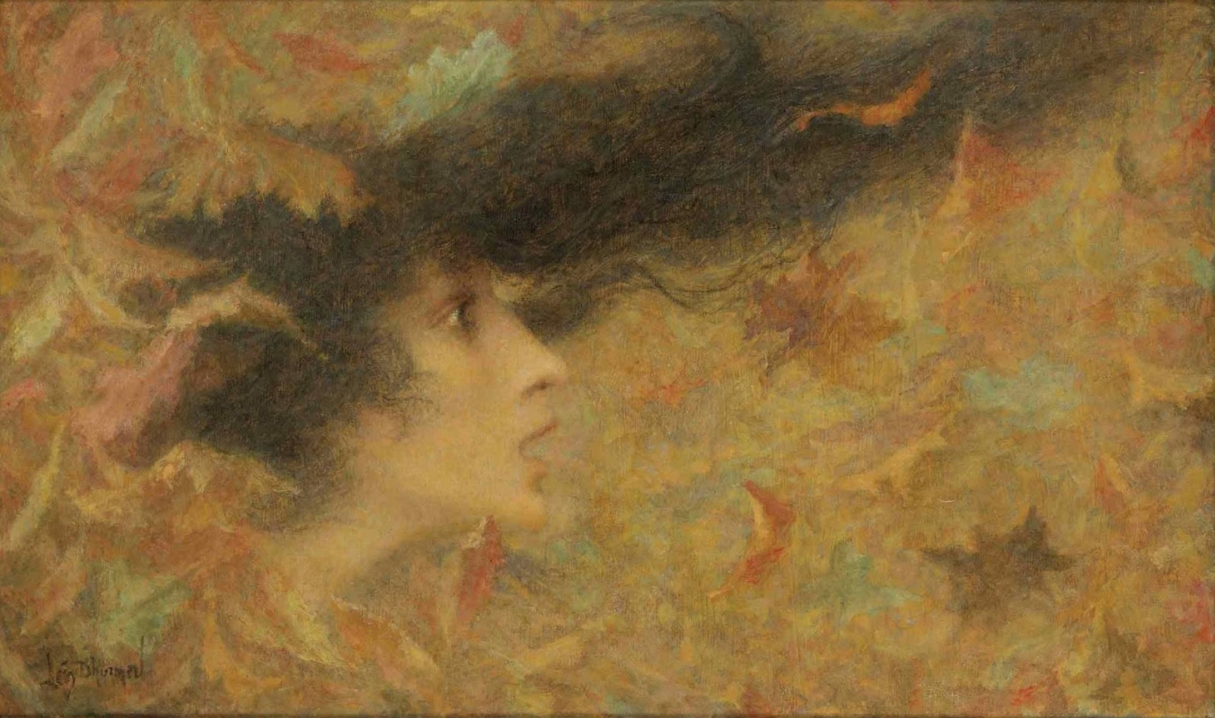 Lucien Lévy-Dhurmer. Gust of wind. 1896