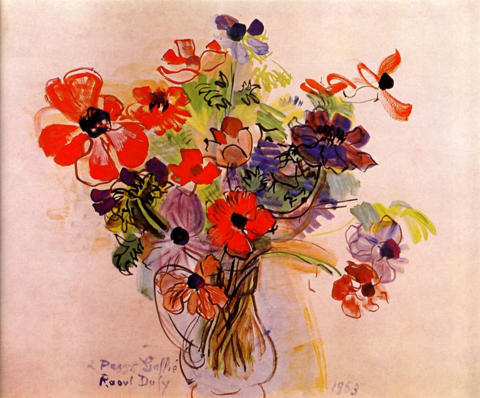 Raoul Dufy. Anemones