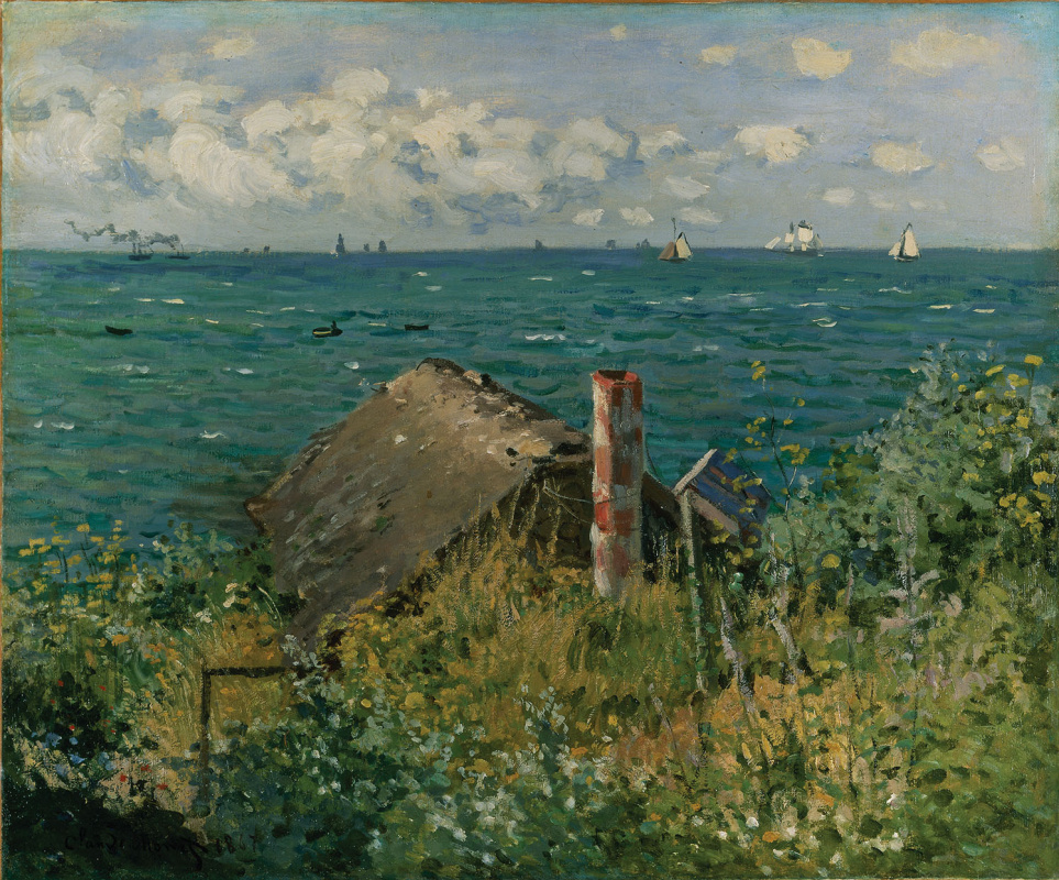 Claude Monet. The cabin at Sainte-Adresse