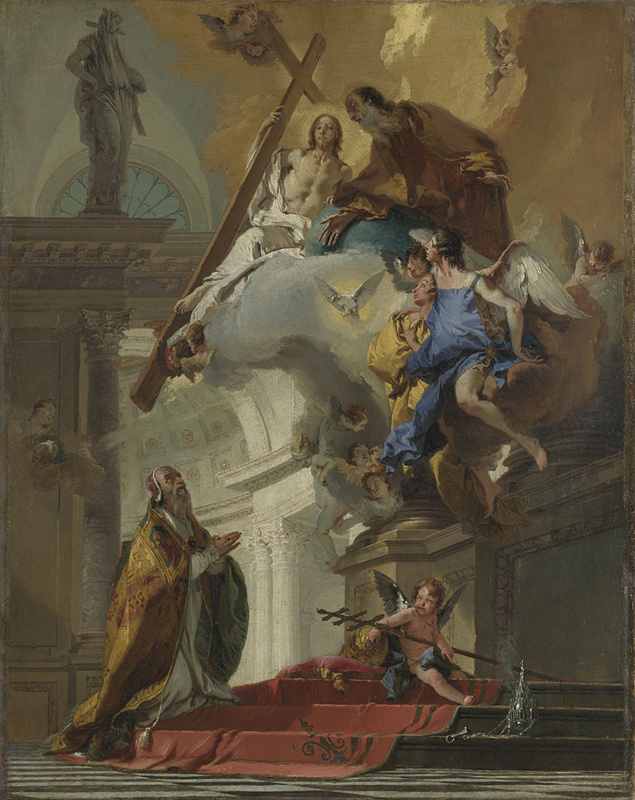 Giovanni Battista Tiepolo. Vision of the Trinity to Pope Clement I