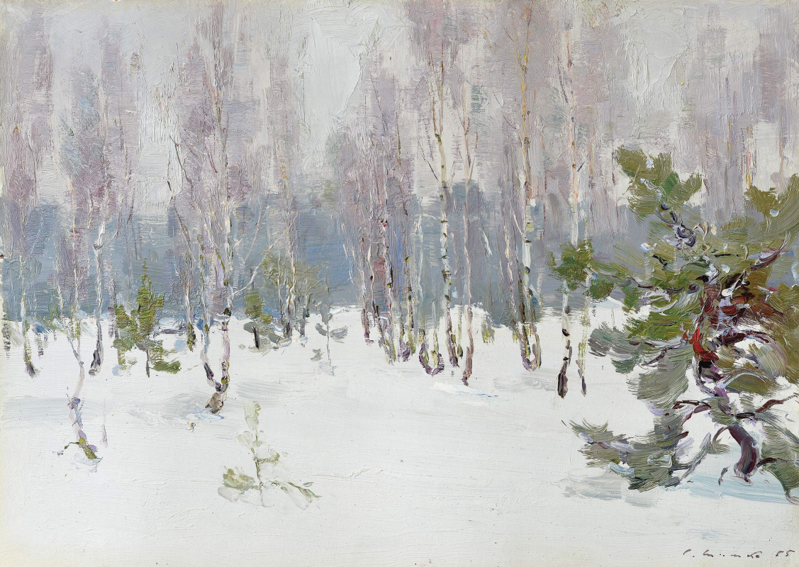 Sergey Fedorovich Shishko. Winter in the forest