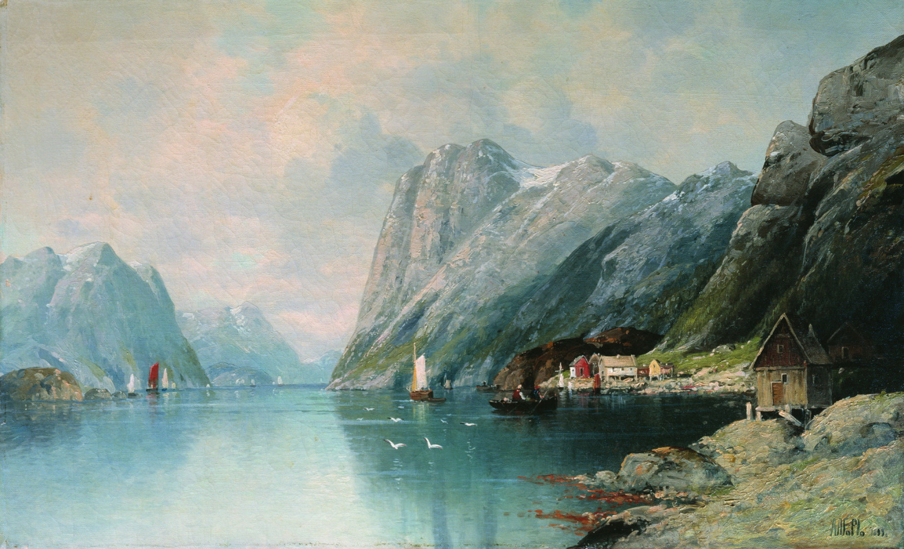 Lev Feliksovich Lagorio. Fiordo in Norvegia