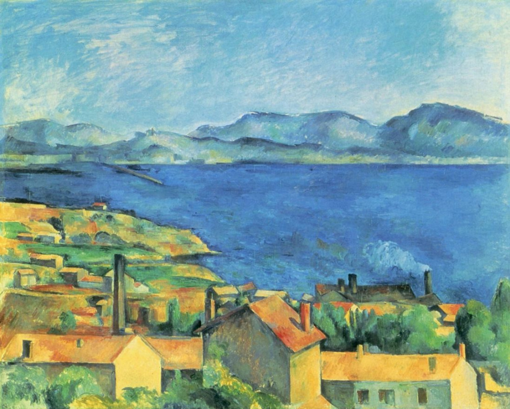 Paul Cezanne. The view of the Bay of Marseilles from l'Estaque