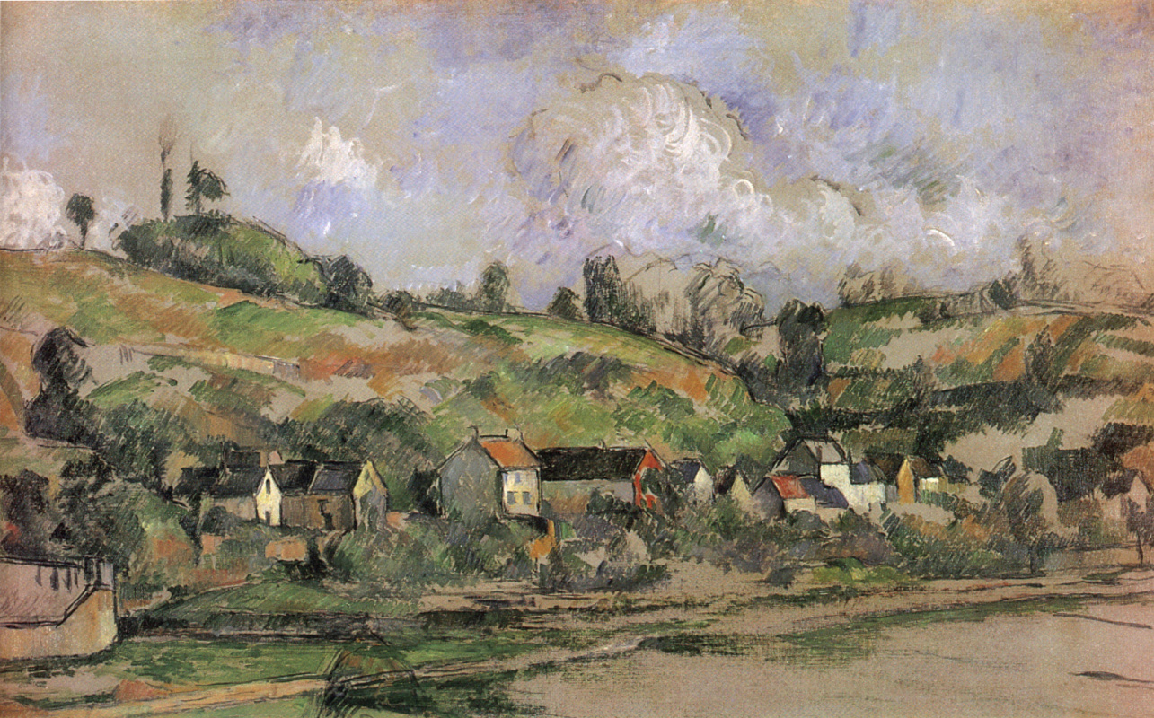 Paul Cezanne. Pueblo de Валермей, over-sur-Oise