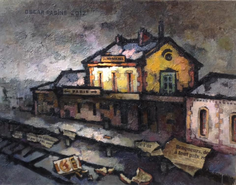Oscar Yakovlevich Rabin. Abandoned train station of San Michele