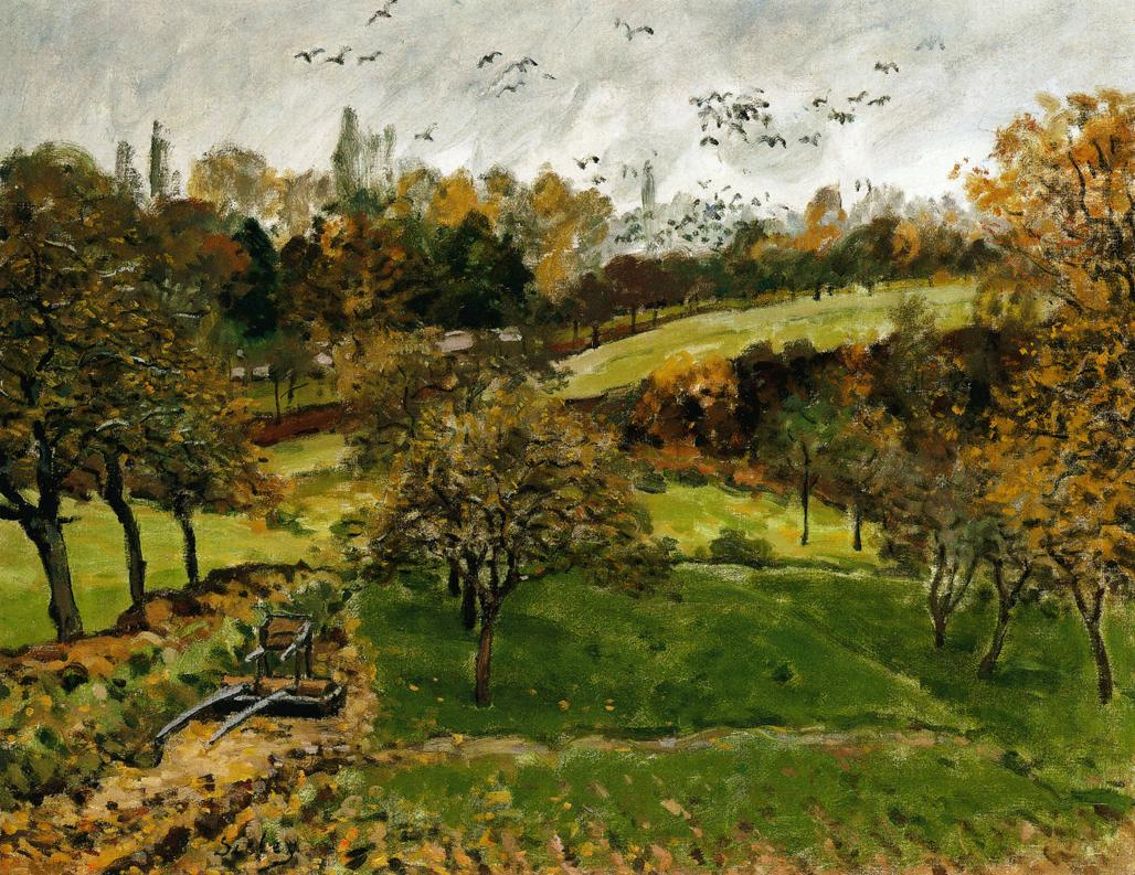 Alfred Sisley. Paysage d'automne, Louvienn