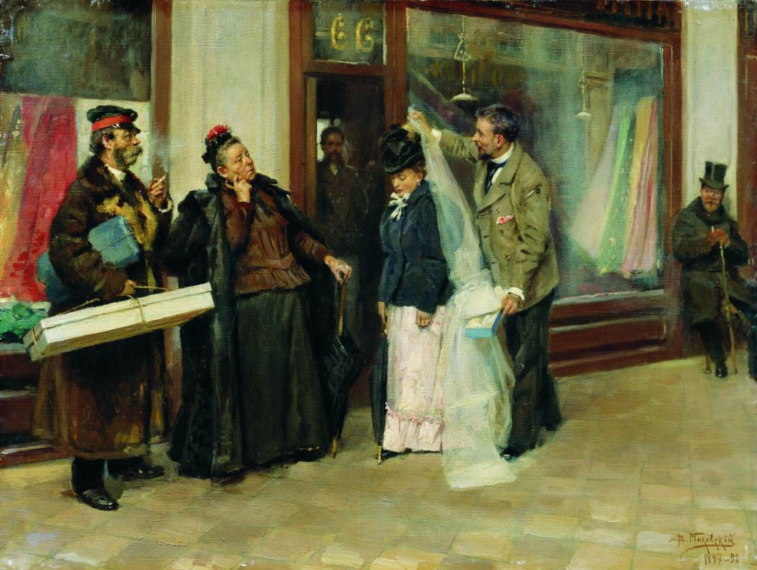 Vladimir Egorovich Makovsky. Choosing a dowry