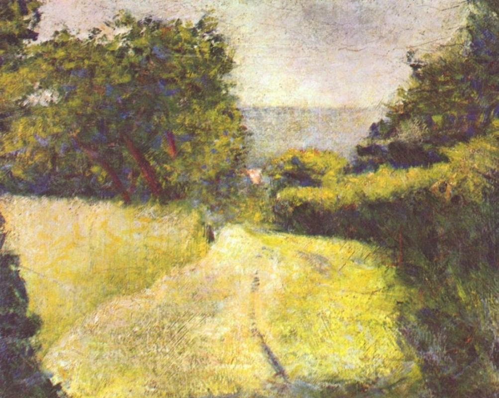 Georges Seurat. The road into the ravine