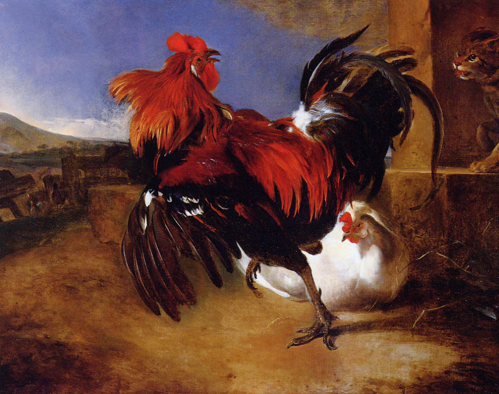 Melchior de Hondecuiter. The poultry yard