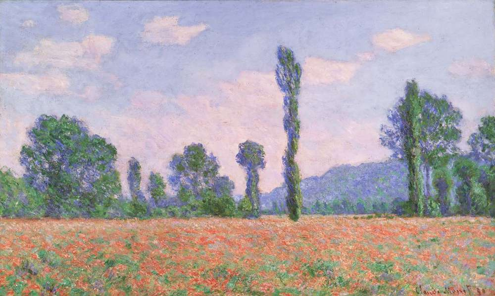 Claude Monet. Poppy field in Giverny