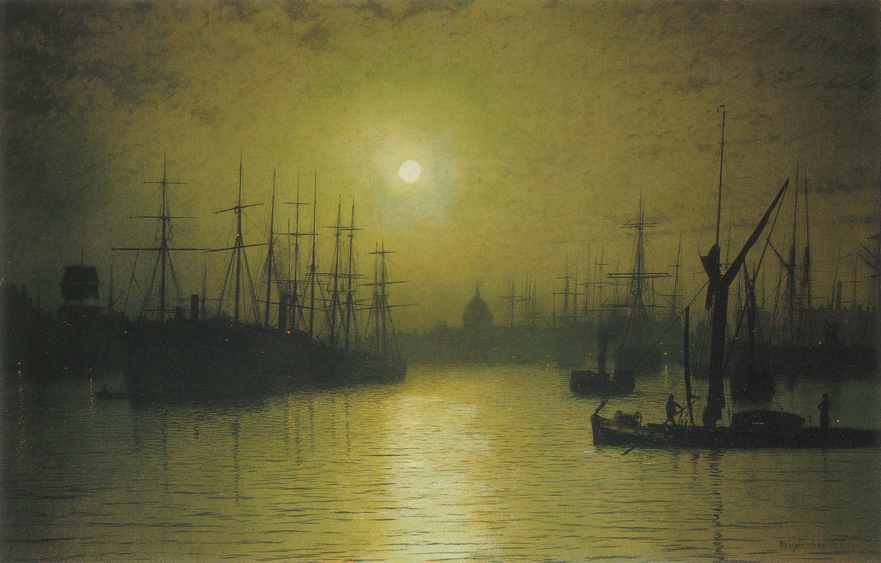 John Atkinson Grimshaw. Twilight on the Thames