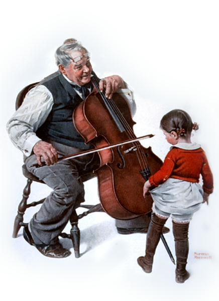 Norman Rockwell. Cello
