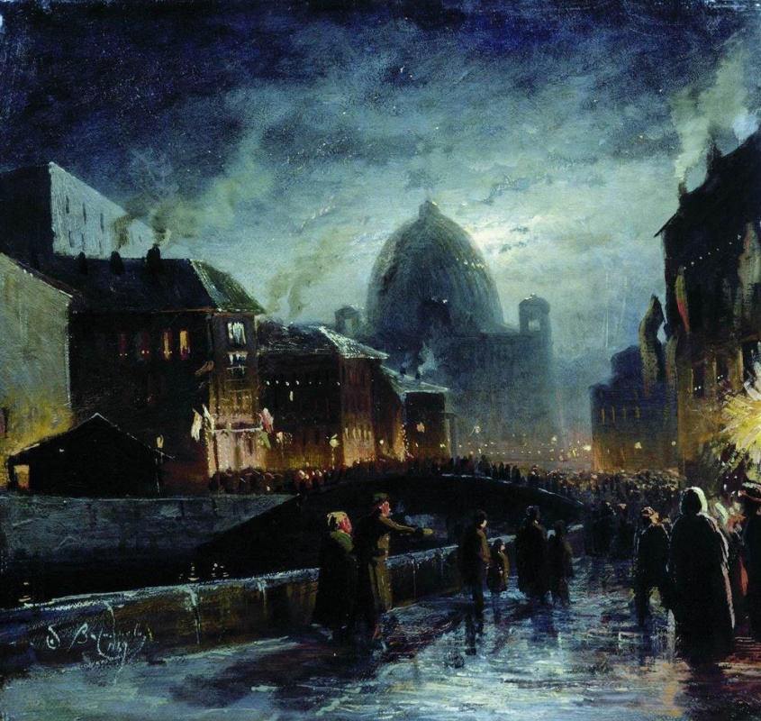 Fedor Vasilyev. Illuminations in St. Petersburg