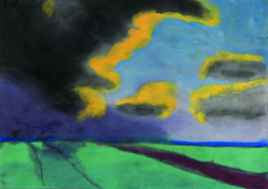 Emil Nolde. Wide Landscape with Clouds
