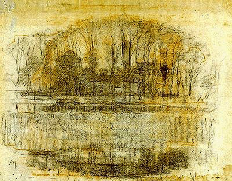 Piet Mondrian. Farm Garrouste, composite sketch