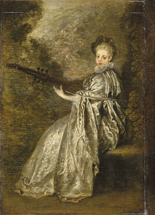 Antoine Watteau. Gentle musician