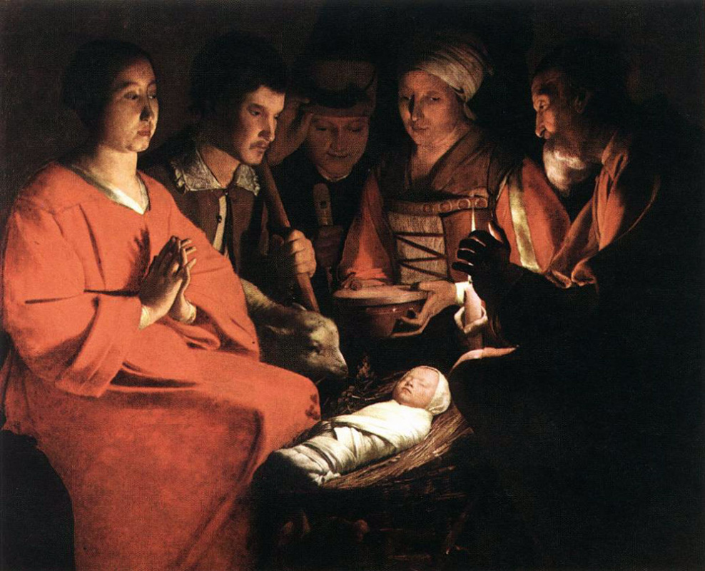 Georges de La Tour. The adoration of the shepherds