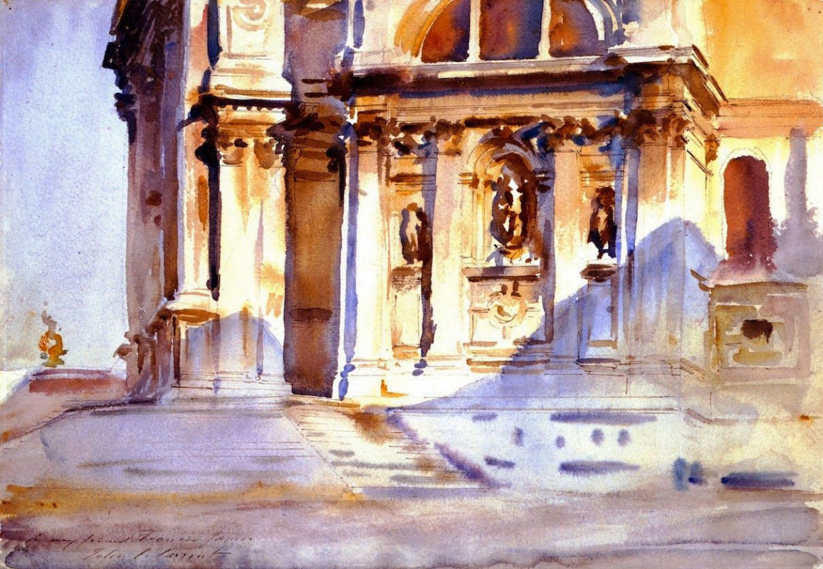 John Singer Sargent. 圣玛丽亚德拉致敬，威尼斯