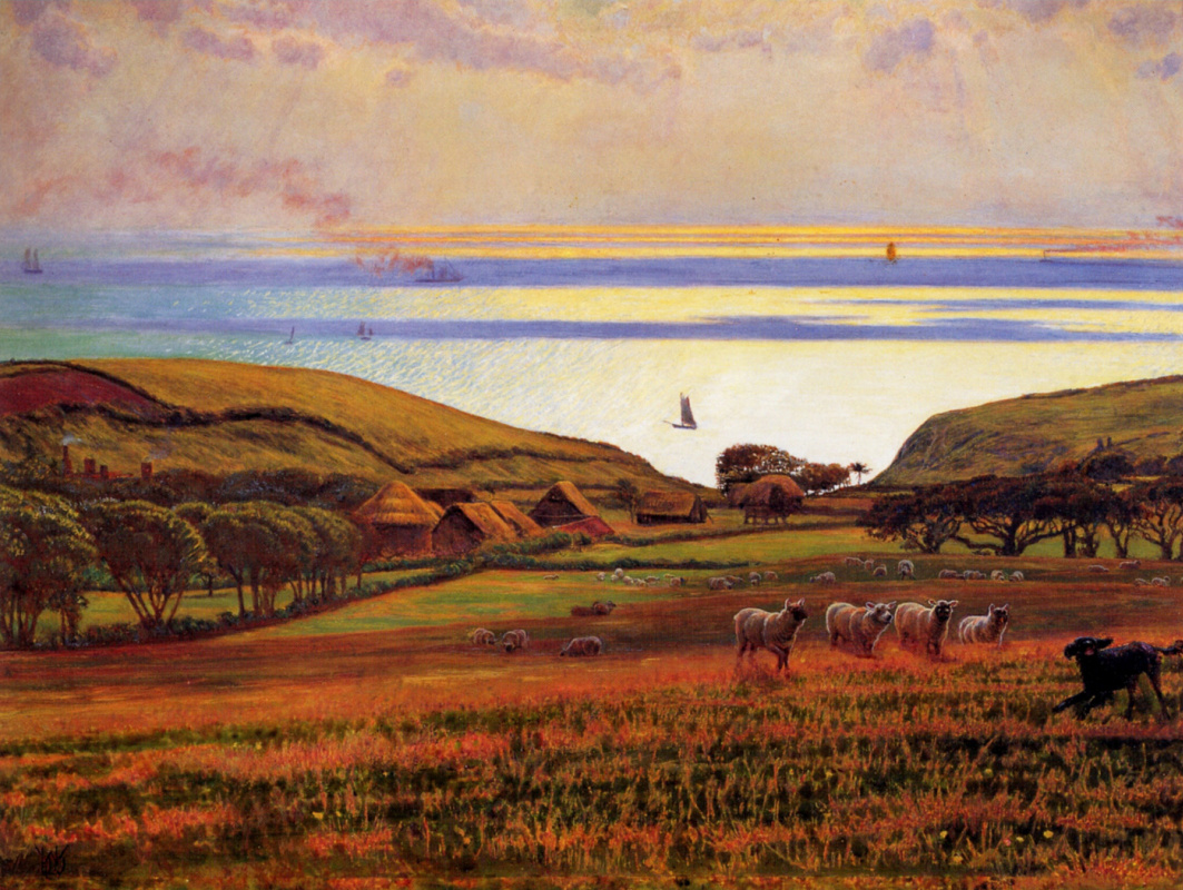 William Holman Hunt. Sunlight over the sea