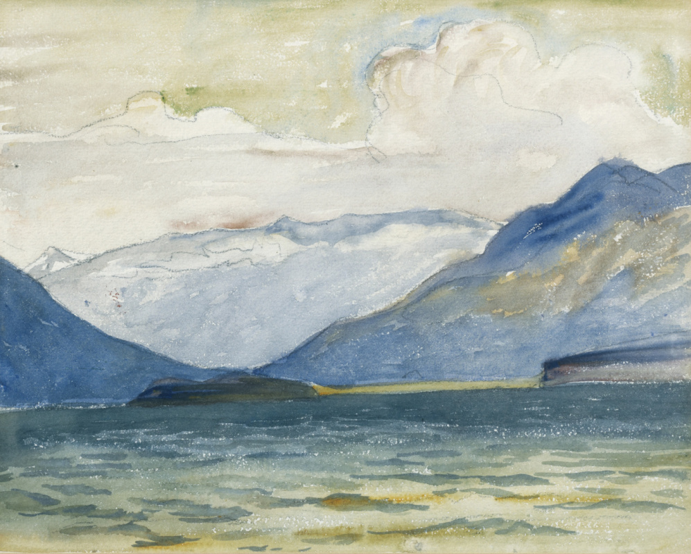 Giovanni Giacometti. Views of lake Sils