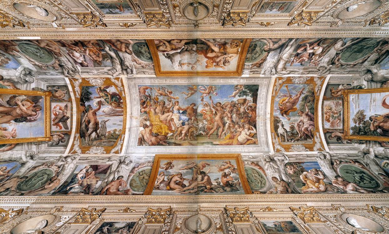 Annibale Carracci. Frescos of the Gallery Farnese, general view