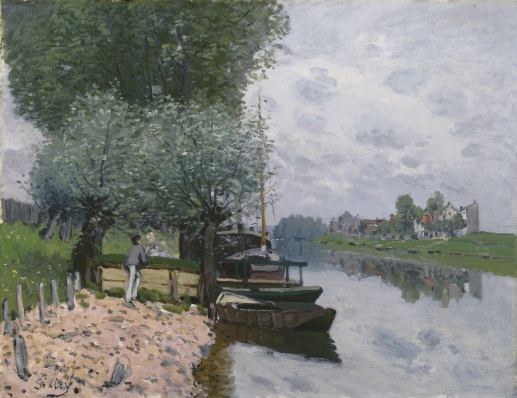 Alfred Sisley. The Seine near Bougival