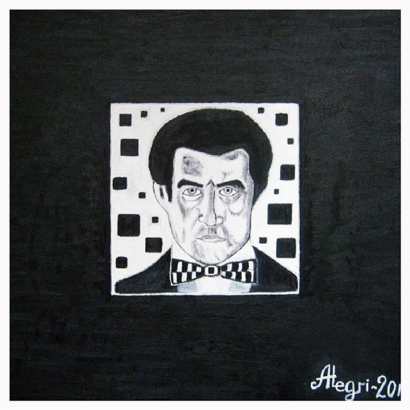 Alexey Grishankov (Alegri). Kazimir Malevich in his black square