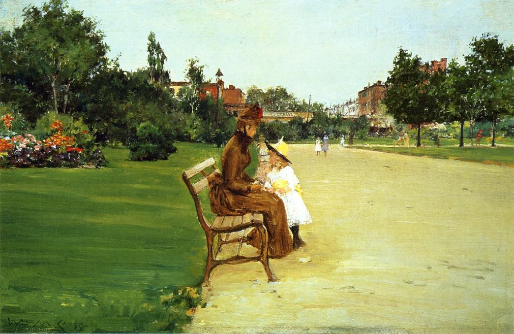 William Merritt Chase. In Tompkins Park