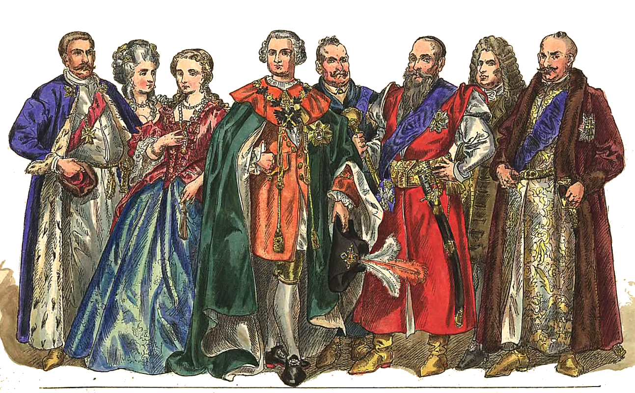 Ян Матейко. Польские магнаты 1697 - 1795. "Польская одежда, 1200 - 1795 г.г."