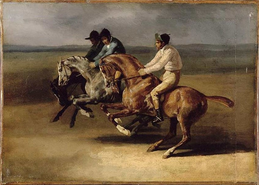 Теодор Жерико. Скачки на лошадях