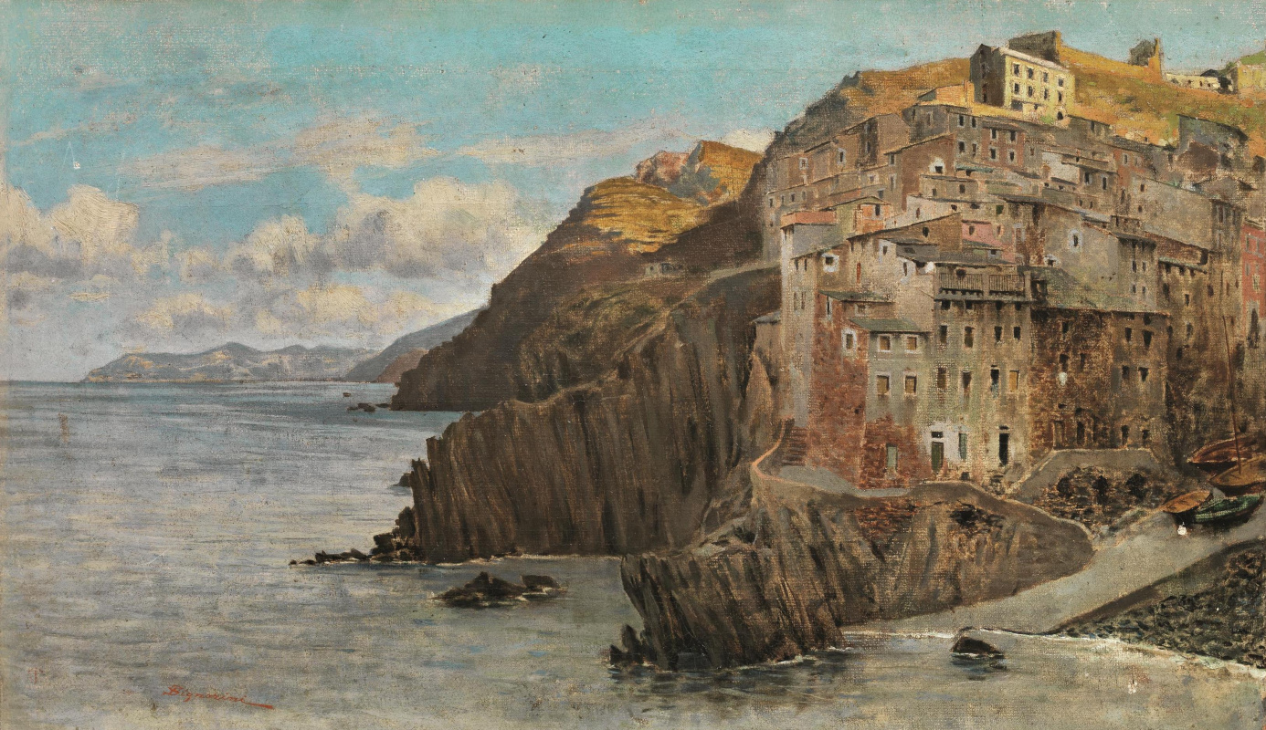 Telemaco Signorini. View of Riomaggiore