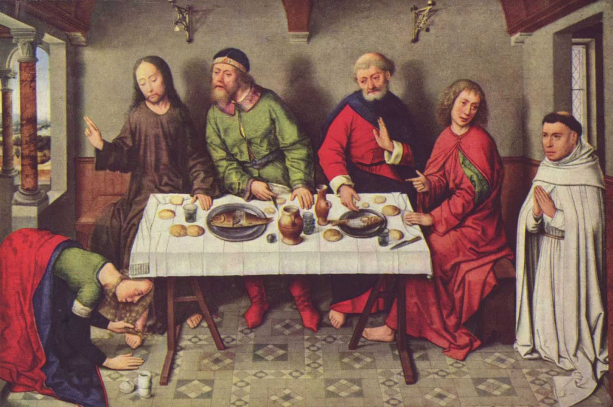 Dirk Bouts. Feast in the house of Simon