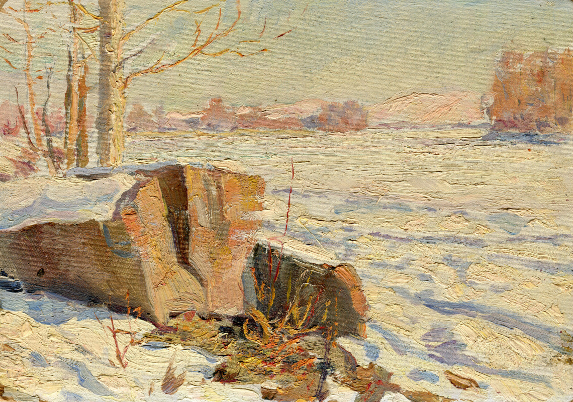 Vasily Fadeevich Demin. Croquis d'hiver