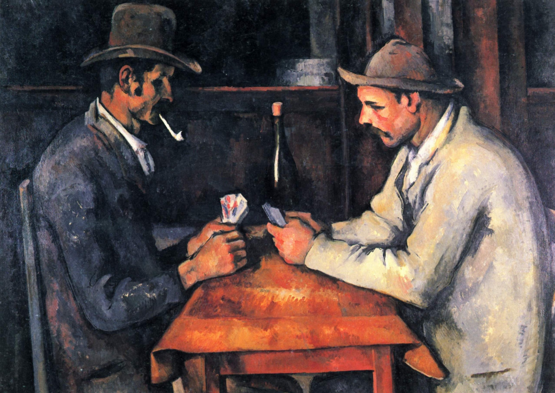 Paul Cezanne. 卡片中的玩家