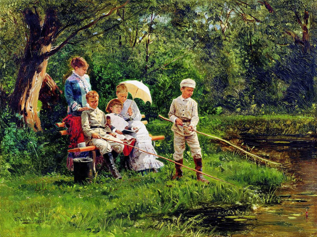 Vladimir Egorovich Makovsky. On a hot day