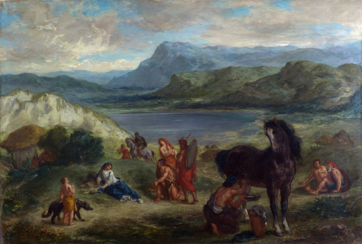 Eugene Delacroix. Ovid among the Scythians