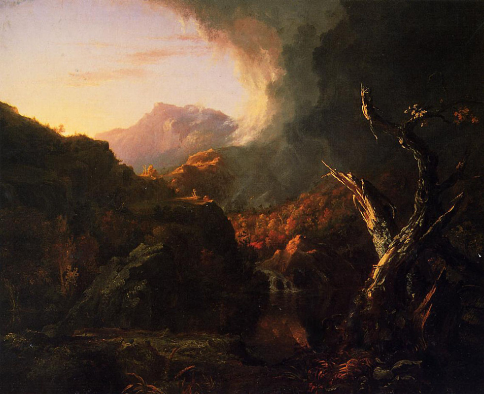 Thomas Cole. Landscape with dead tree